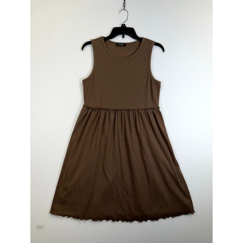 BTFBM Dress Women’s Extra Large Tan Sleeveless Polyester Blend
